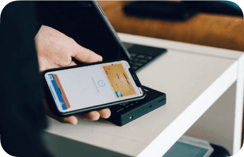 interface de module de paiement en ligne sur mobile