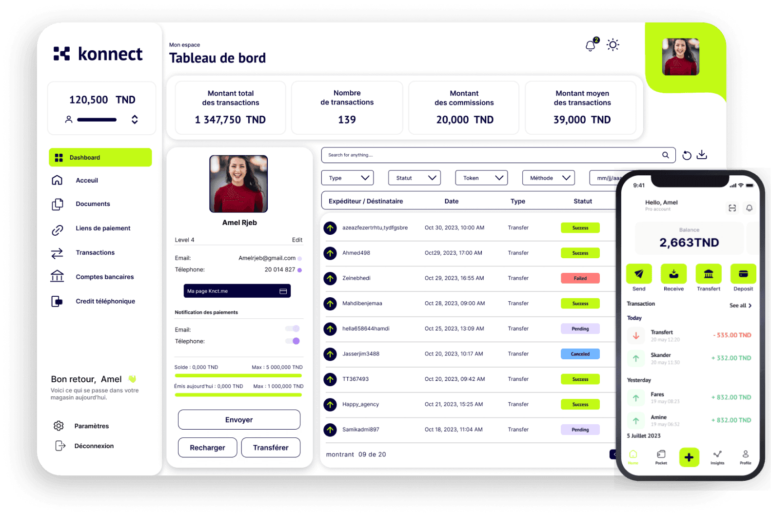 dashboard konnect